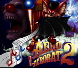 Aero the Acro-Bat 2 (USA) Title Screen